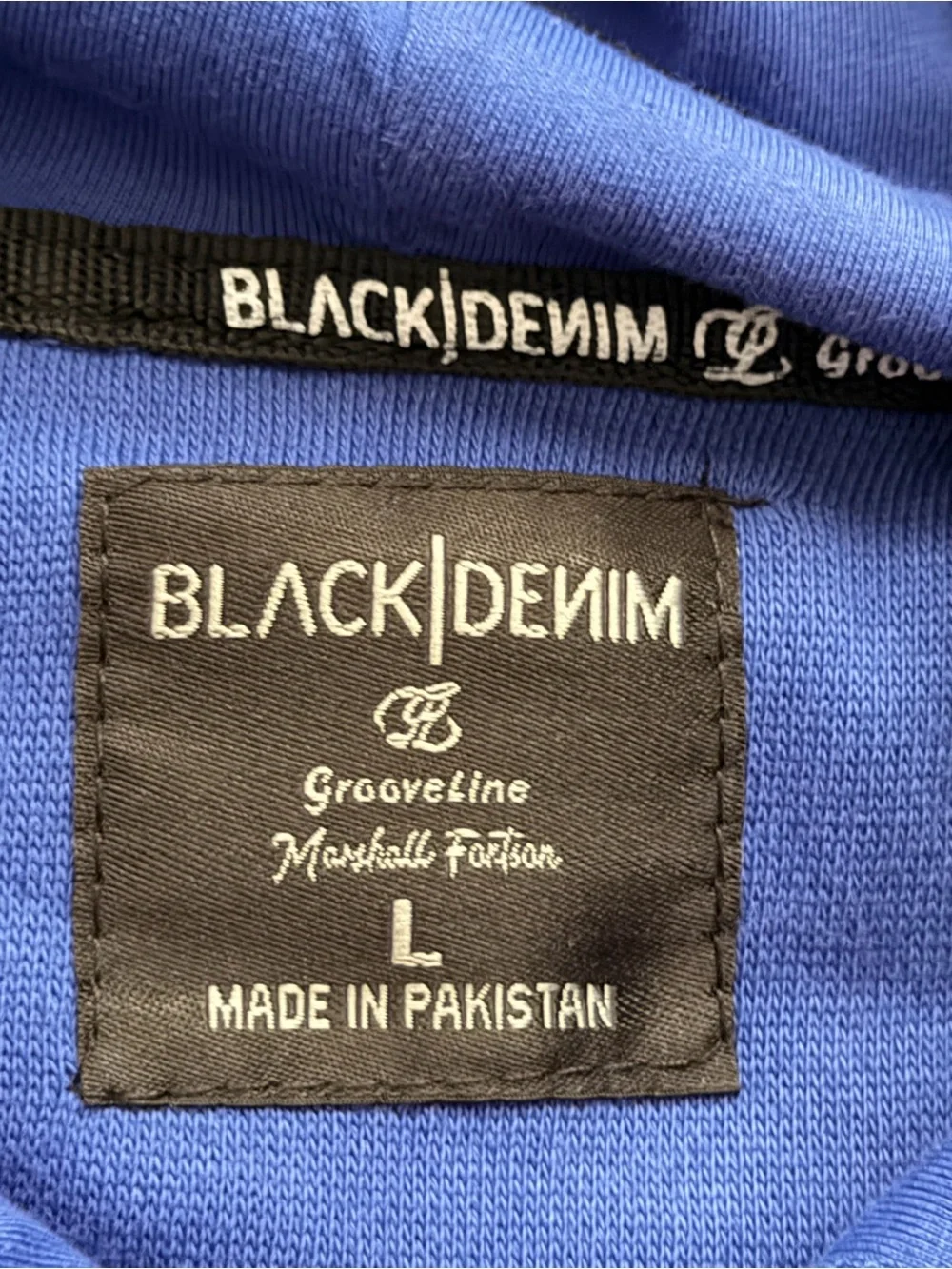 Blank NYC Royal Blue Graphic Zip-Up Hoodie for Men